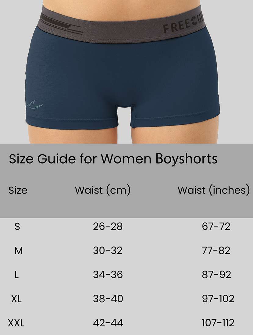 women's solid boy shorts panty combo - 21343297 -  Standard Image - 4