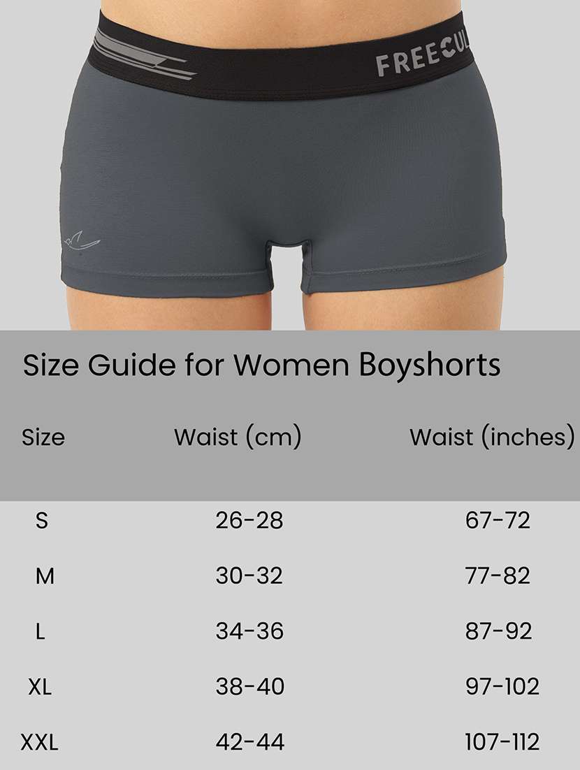 women's solid boy shorts panty combo - 21343301 -  Standard Image - 4