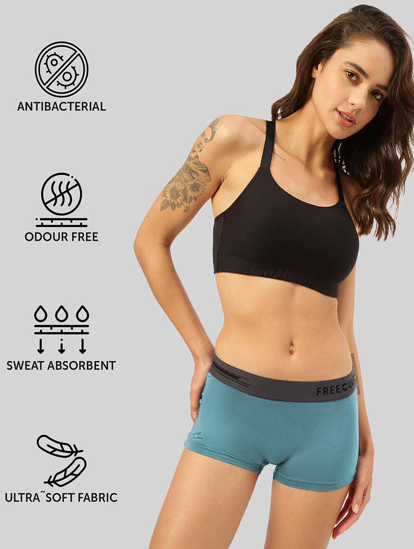 women's solid boy shorts panty combo - 21343310 -  Standard Image - 1