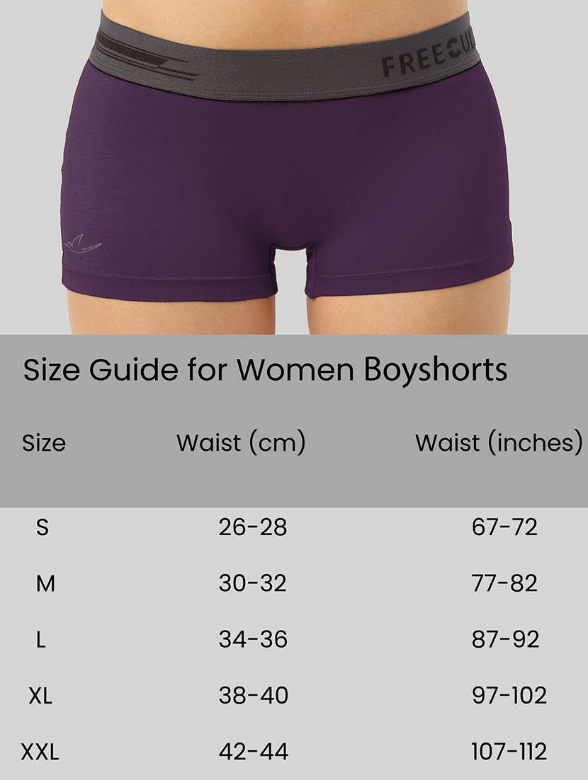 women's solid boy shorts panty combo - 21343310 -  Standard Image - 4