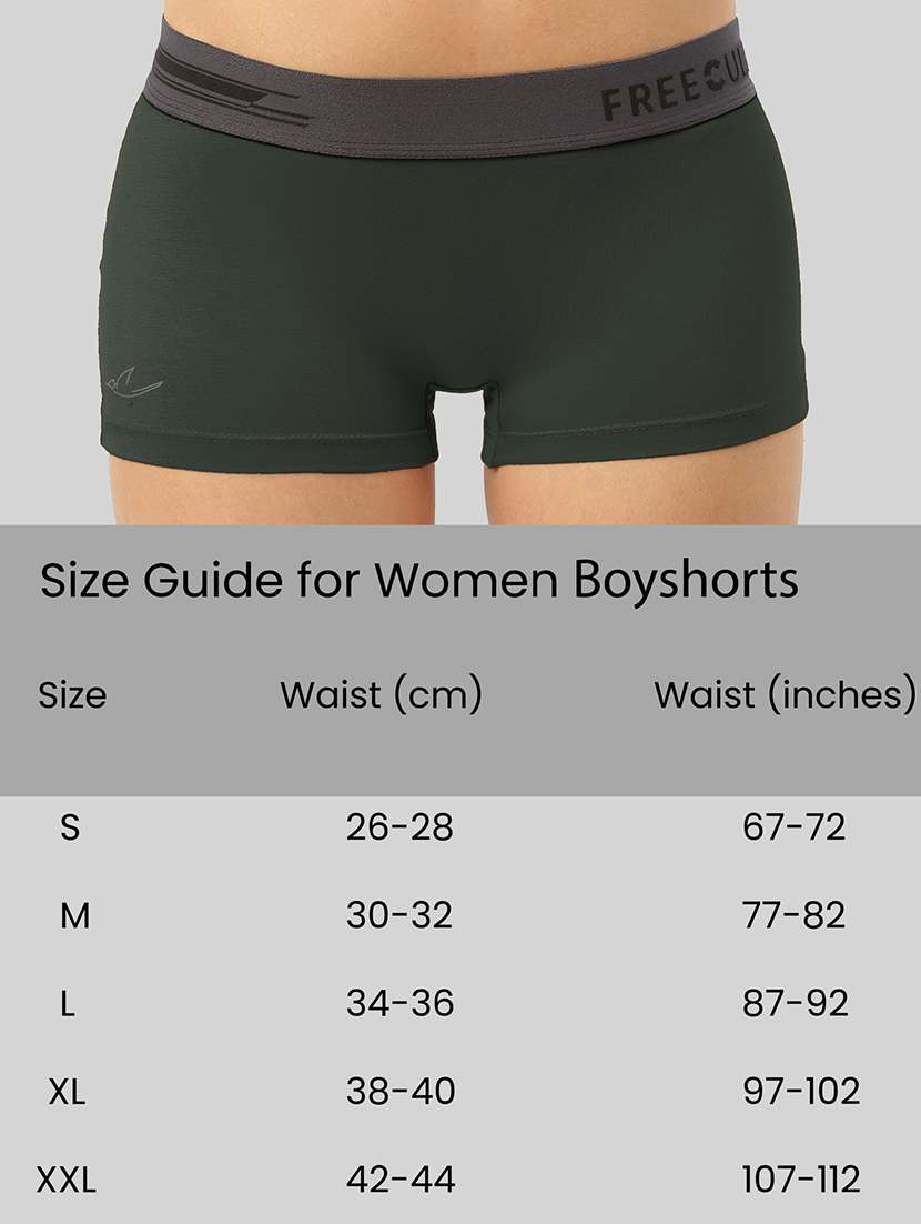 women's solid boy shorts panty combo - 21343332 -  Standard Image - 4