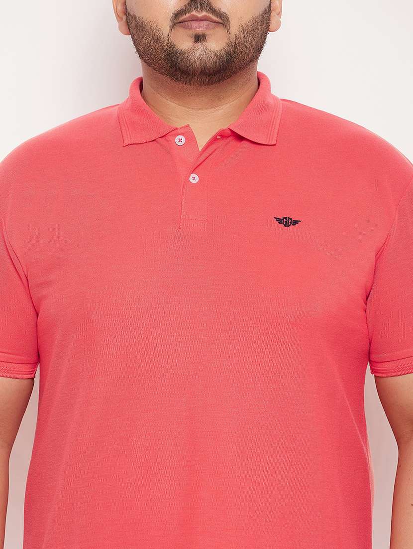 men polo neck solid t-shirt - 21343918 -  Standard Image - 4