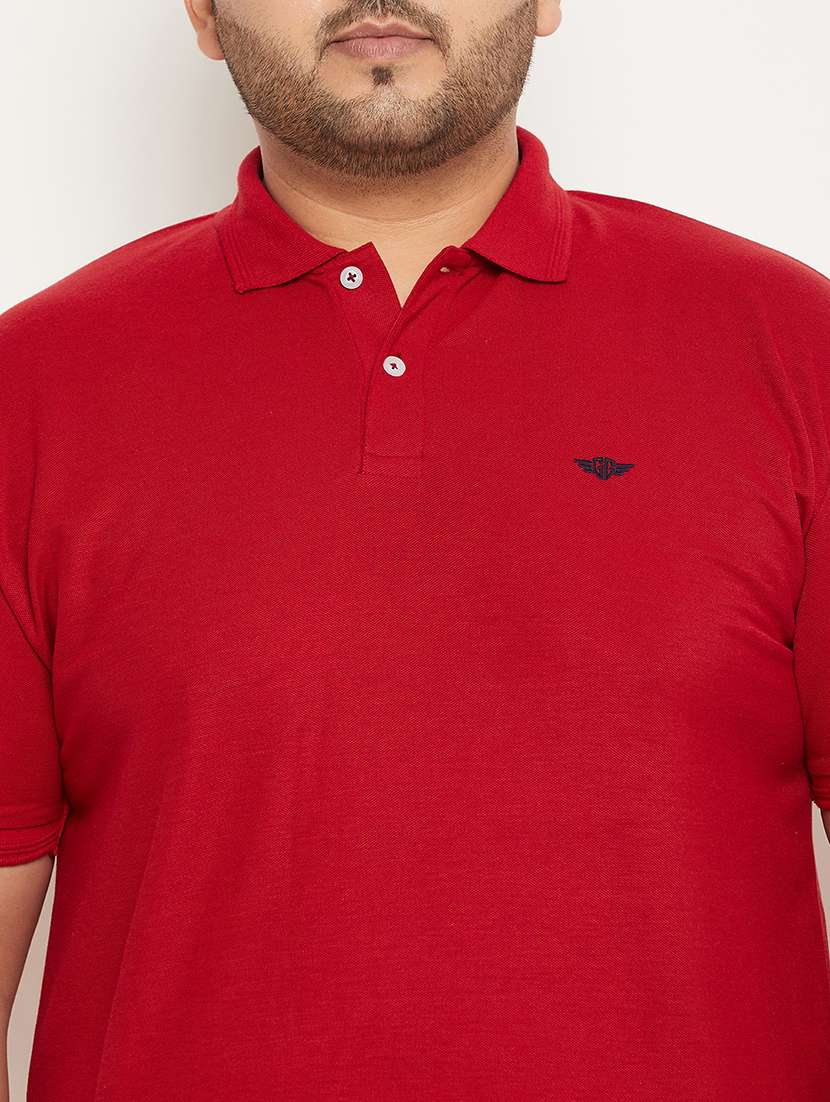men solid cotton polo t-shirt - 21343920 -  Standard Image - 4