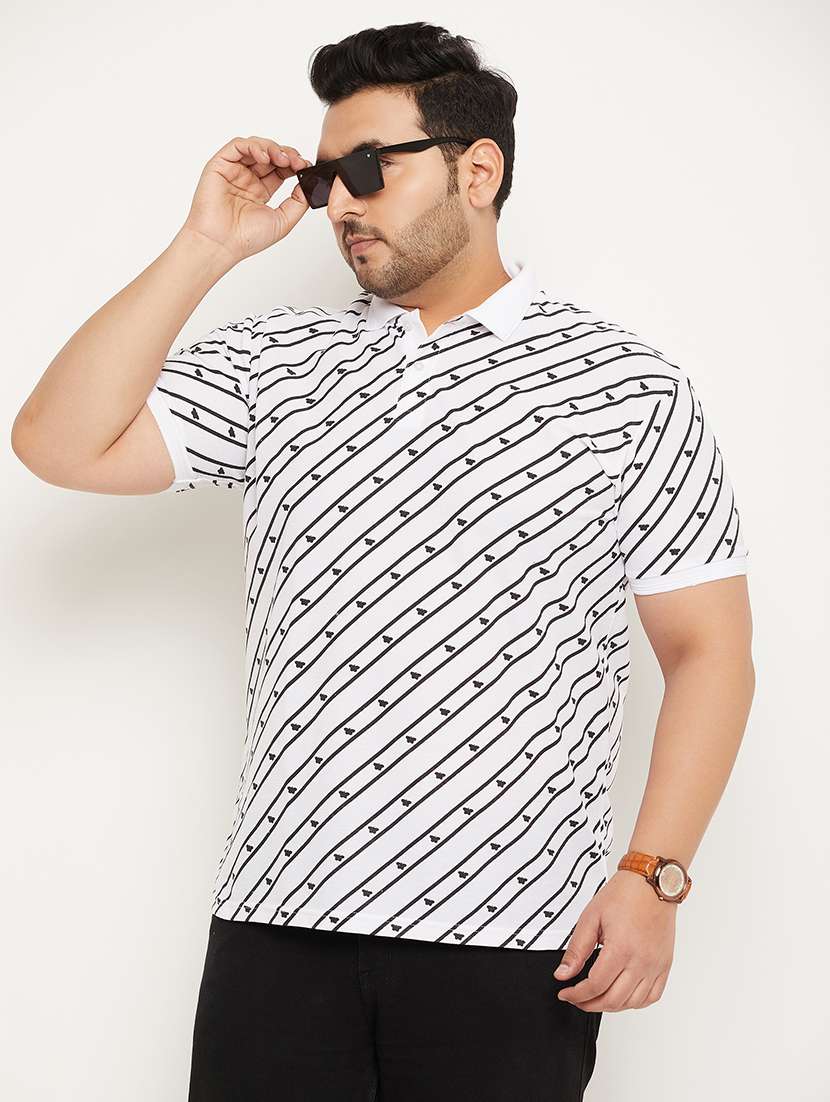 men polo neck printed t-shirt - 21343941 -  Standard Image - 1