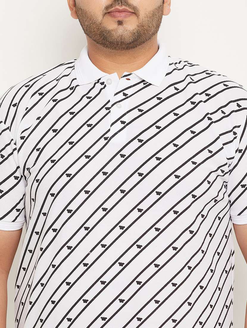 men polo neck printed t-shirt - 21343941 -  Standard Image - 4