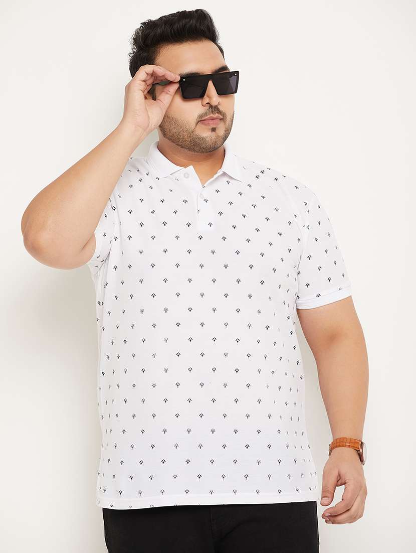 men polo neck printed t-shirt - 21343949 -  Standard Image - 1