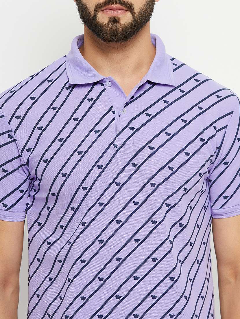 men polo neck printed t-shirt - 21343962 -  Standard Image - 4