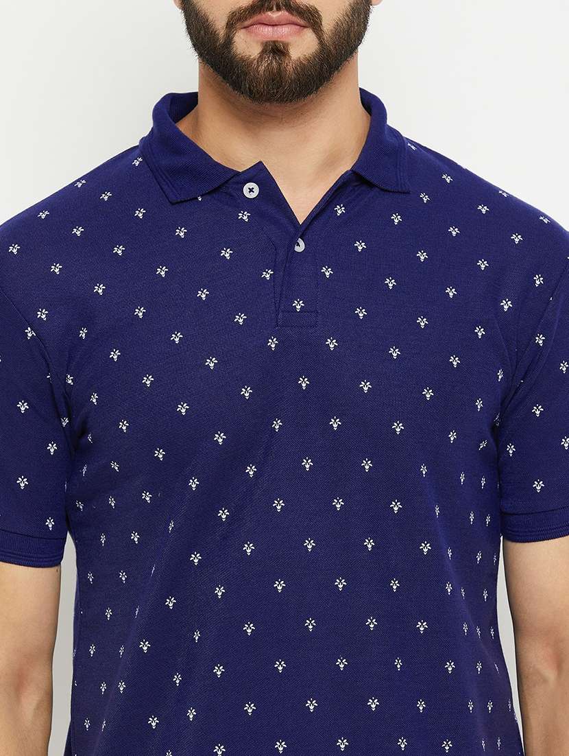 men polo neck printed t-shirt - 21343970 -  Standard Image - 4