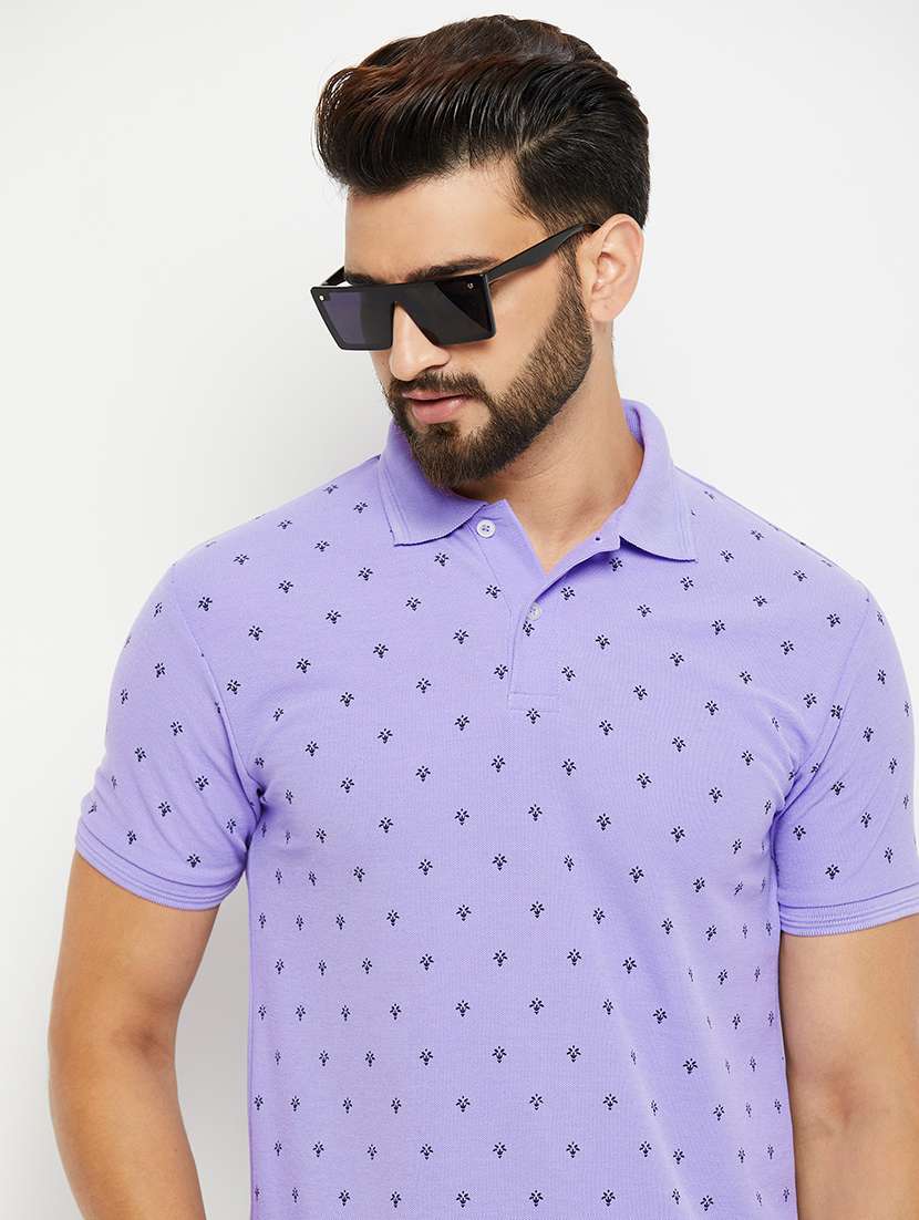 men all over print polo t-shirt - 21343971 -  Standard Image - 1