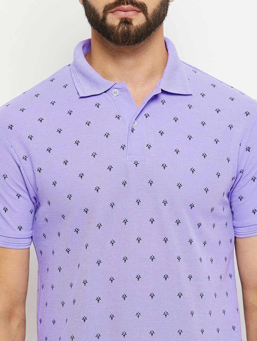 men all over print polo t-shirt - 21343971 -  Standard Image - 4