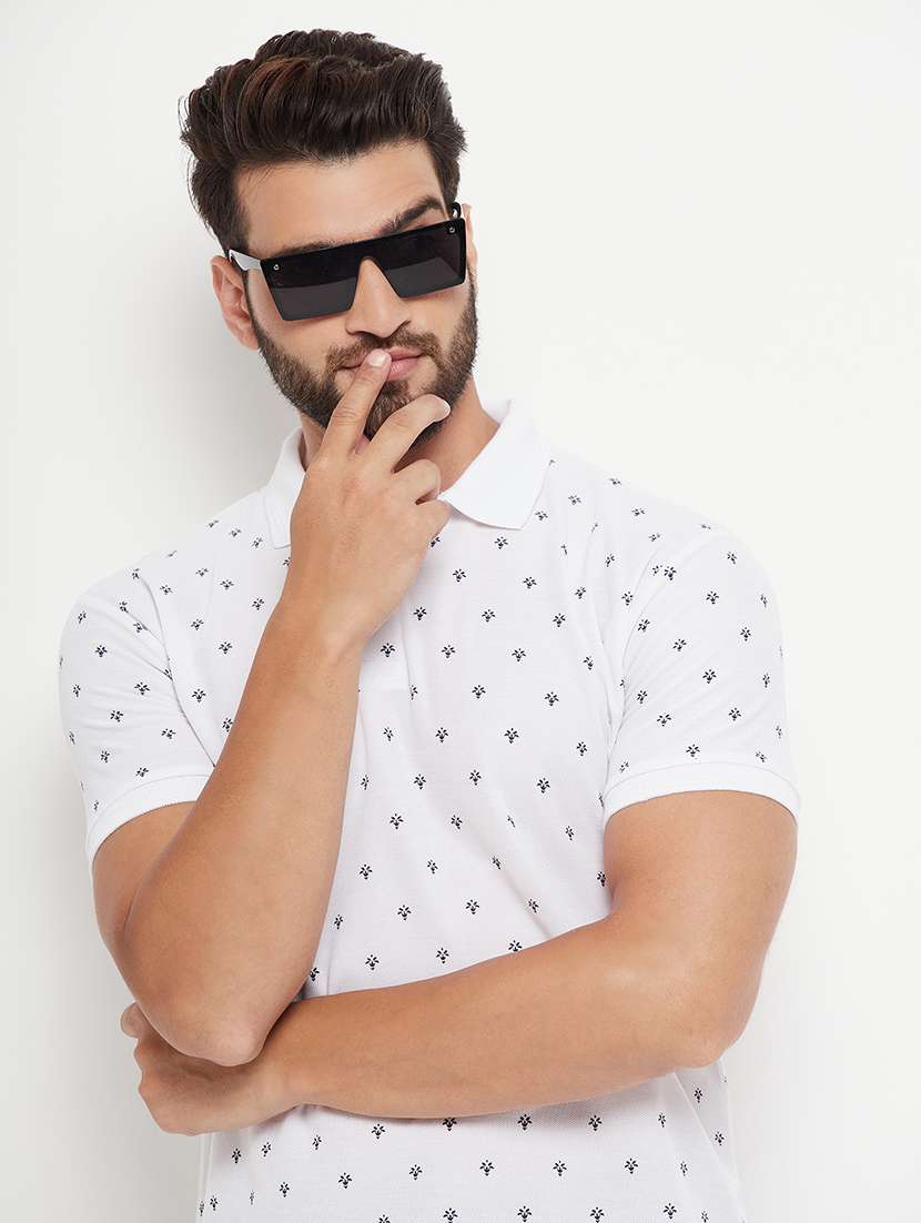 men all over print polo t-shirt - 21343973 -  Standard Image - 1