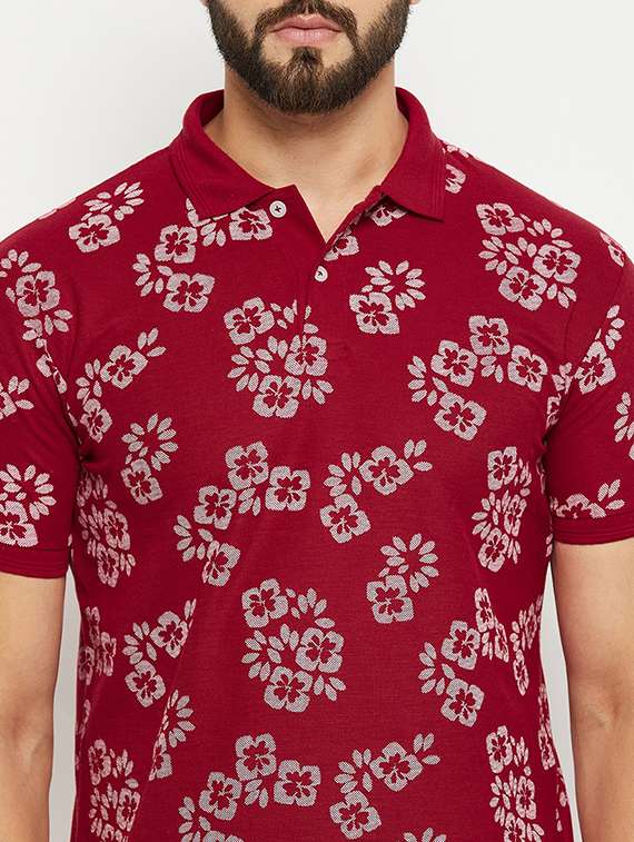 men all over print polo t-shirt - 21343976 -  Standard Image - 4
