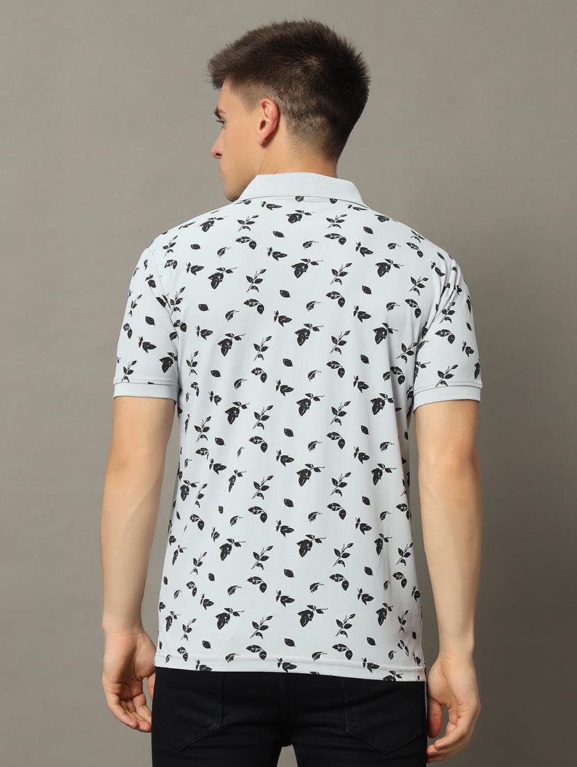 men printed polo t-shirt - 21344233 - Standard Image - 1