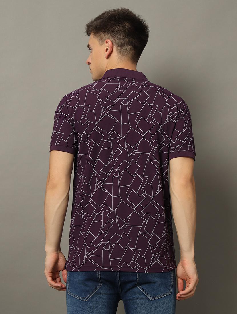 men all over printed polo t-shirt - 21344239 - Standard Image - 1