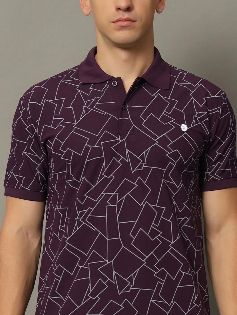men all over printed polo t-shirt - 21344239 - Standard Image - 4