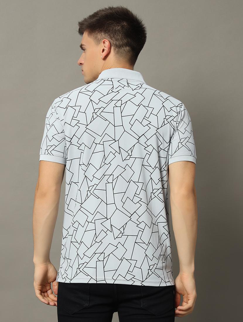 men printed polo t-shirt - 21344243 - Standard Image - 1