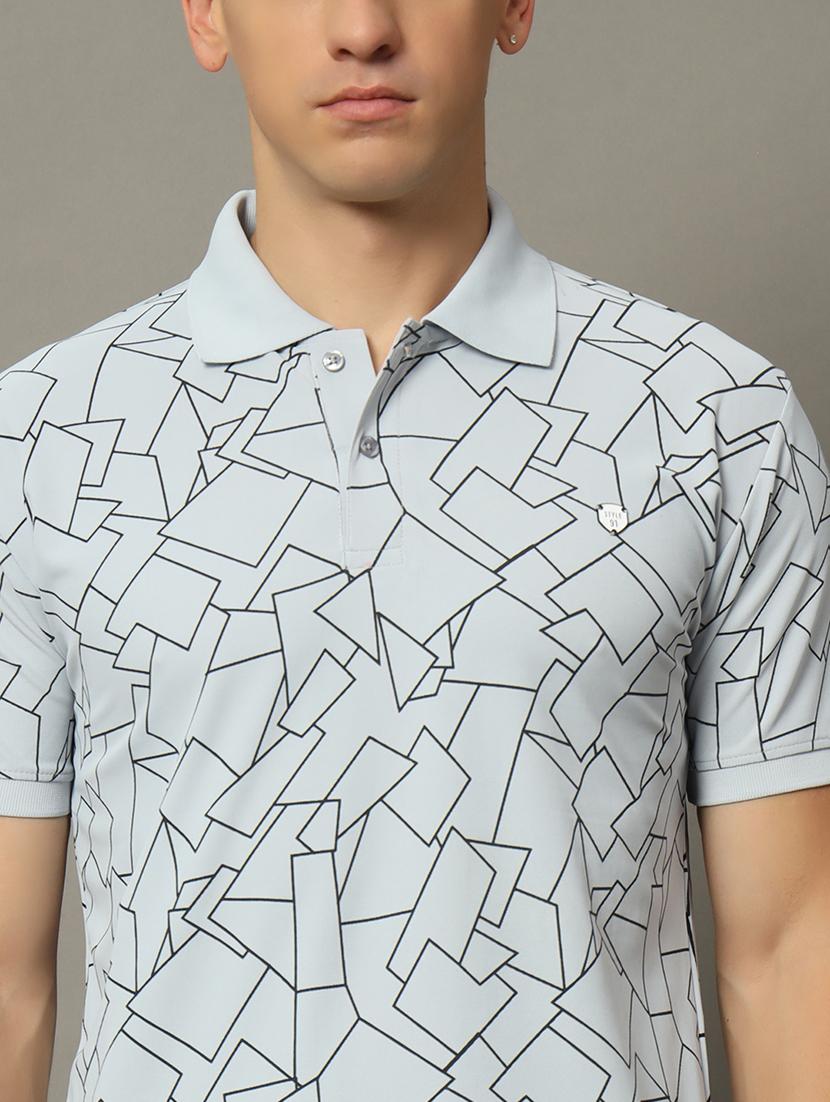 men printed polo t-shirt - 21344243 - Standard Image - 4