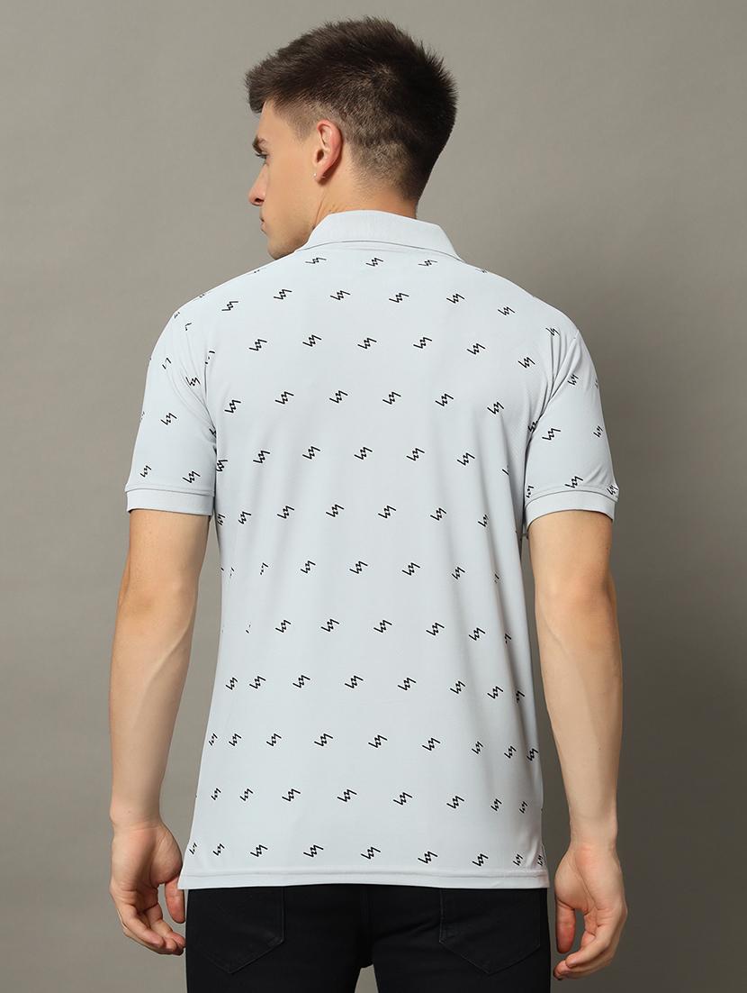 men printed polo t-shirt - 21344245 - Standard Image - 1
