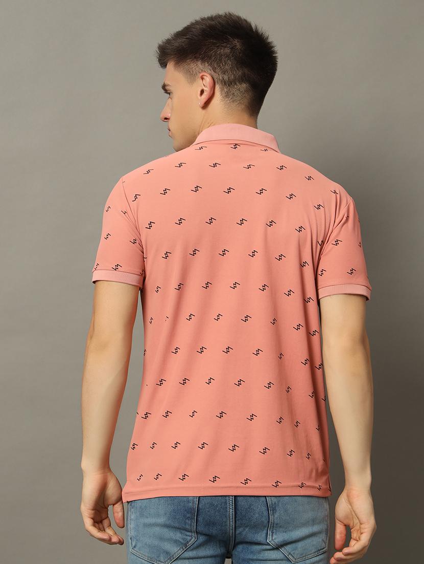 men all over printed polo t-shirt - 21344248 - Standard Image - 1
