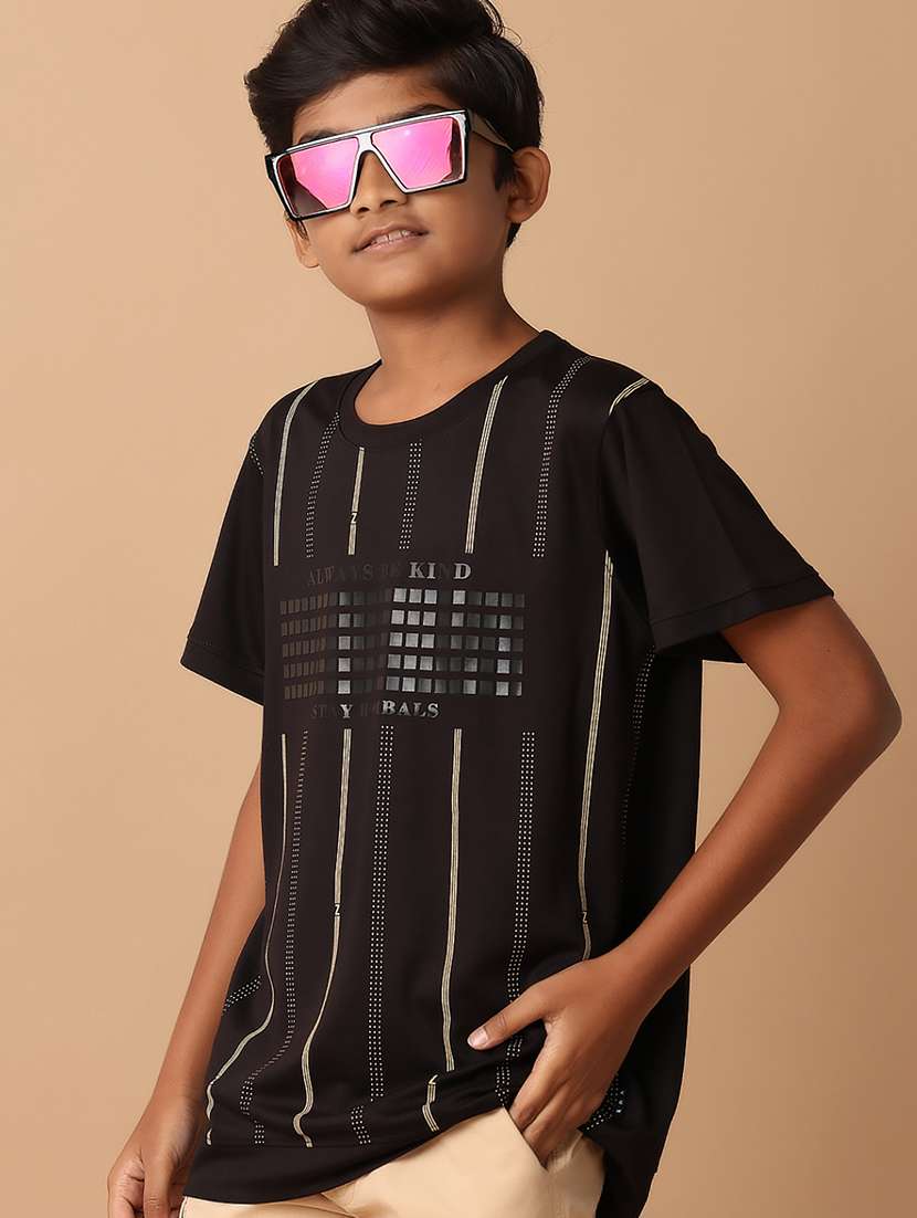 boys round neck printed t-shirt - 21344385 -  Standard Image - 1
