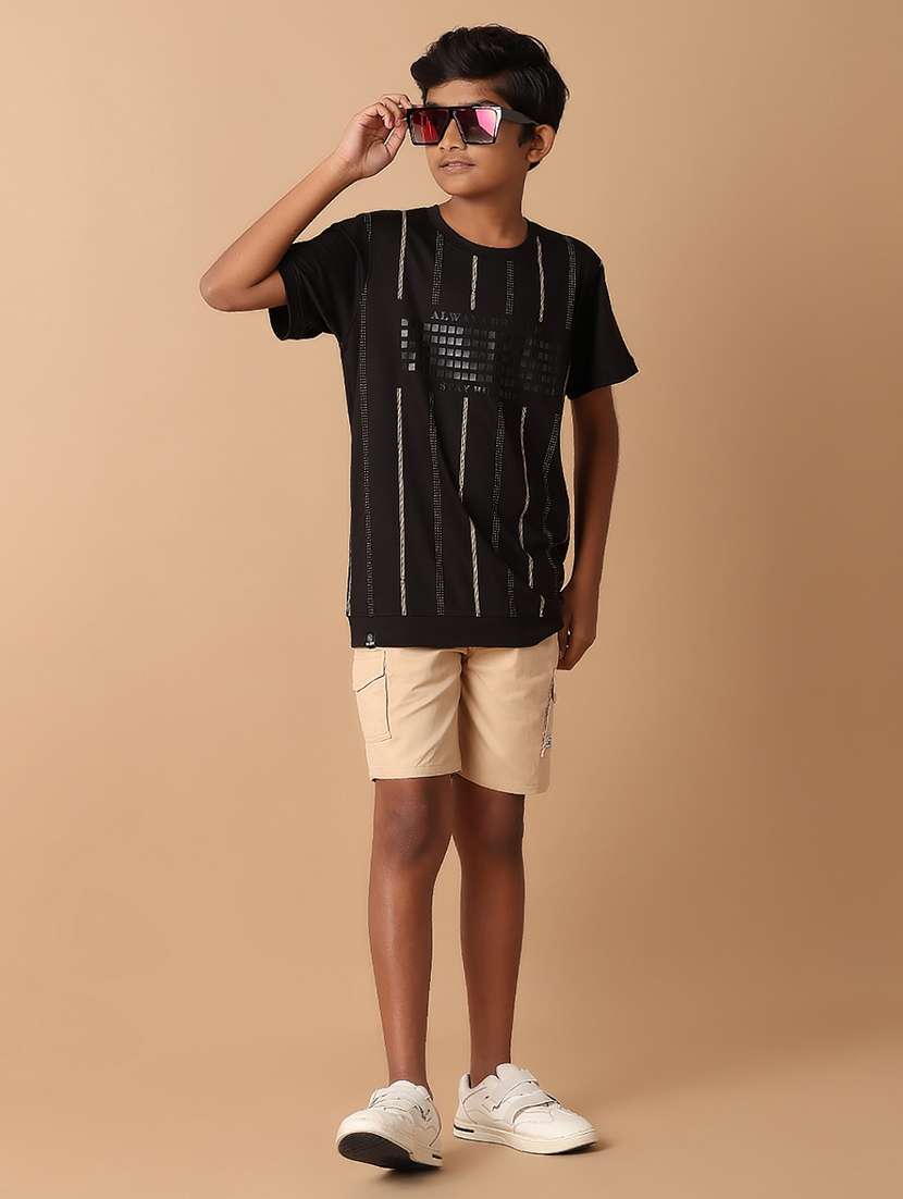 boys round neck printed t-shirt - 21344385 -  Standard Image - 4