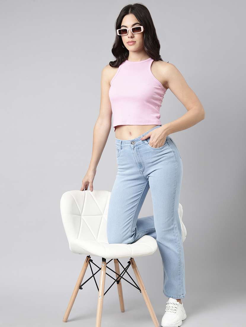 women solid mid rise slim fit jean - 21344724 -  Standard Image - 4