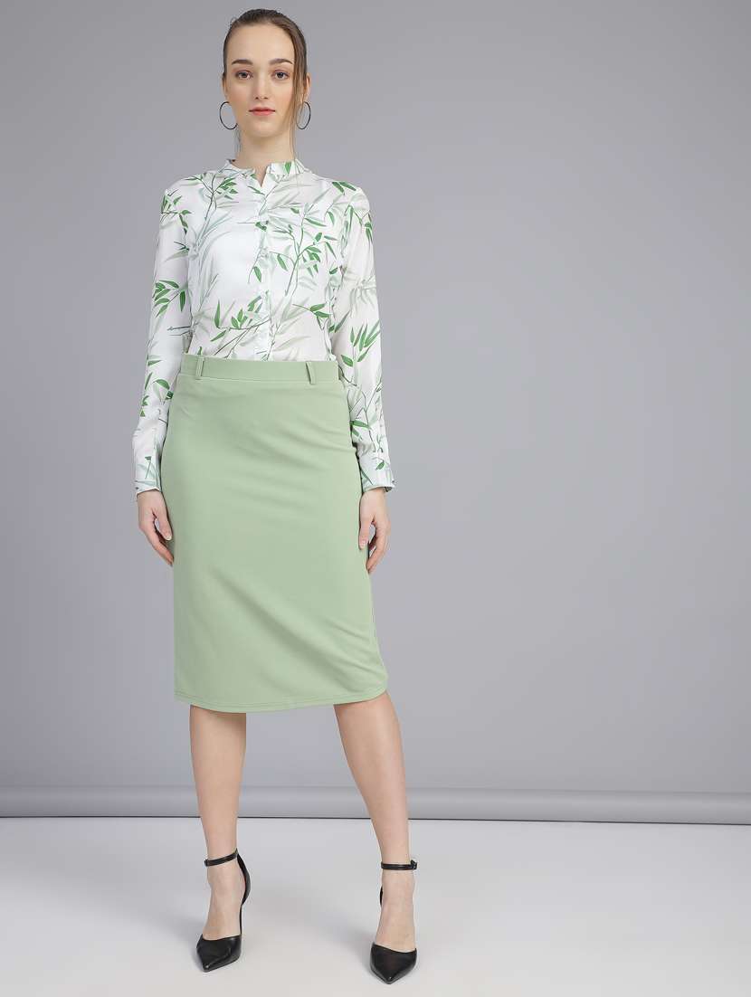women white satin regular shirt - 21345161 - Standard Image - 4