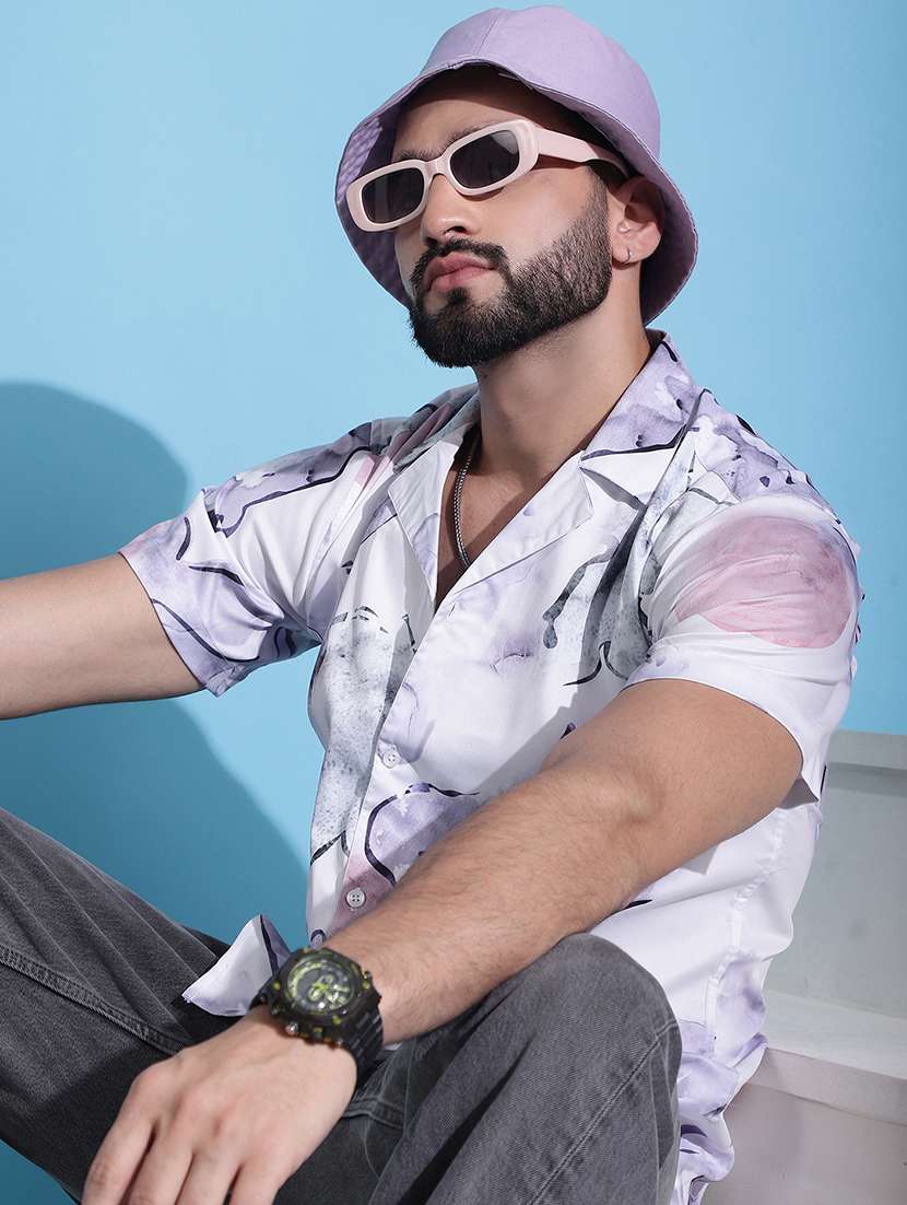 men printed casual shirt - 21345397 -  Standard Image - 1