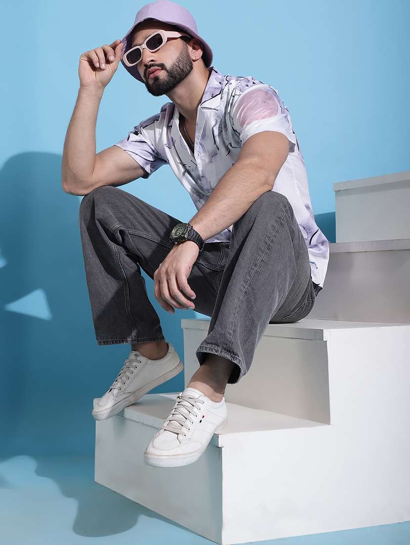 men printed casual shirt - 21345397 -  Standard Image - 4