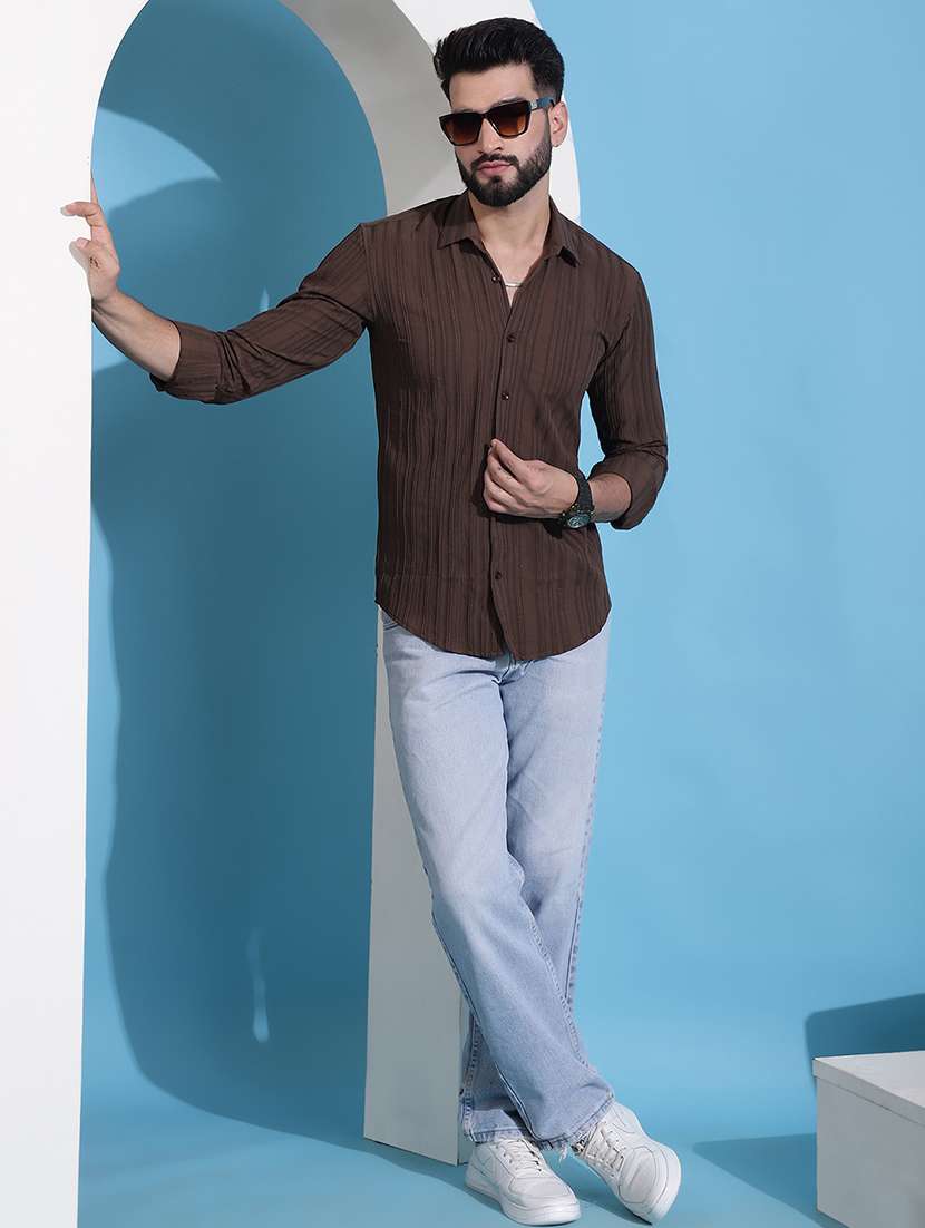 men self design casual shirt - 21345433 -  Standard Image - 4