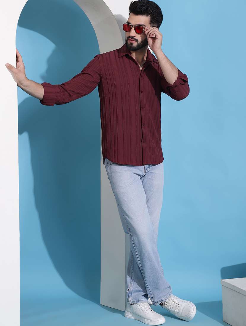 men self design casual shirt - 21345435 -  Standard Image - 4