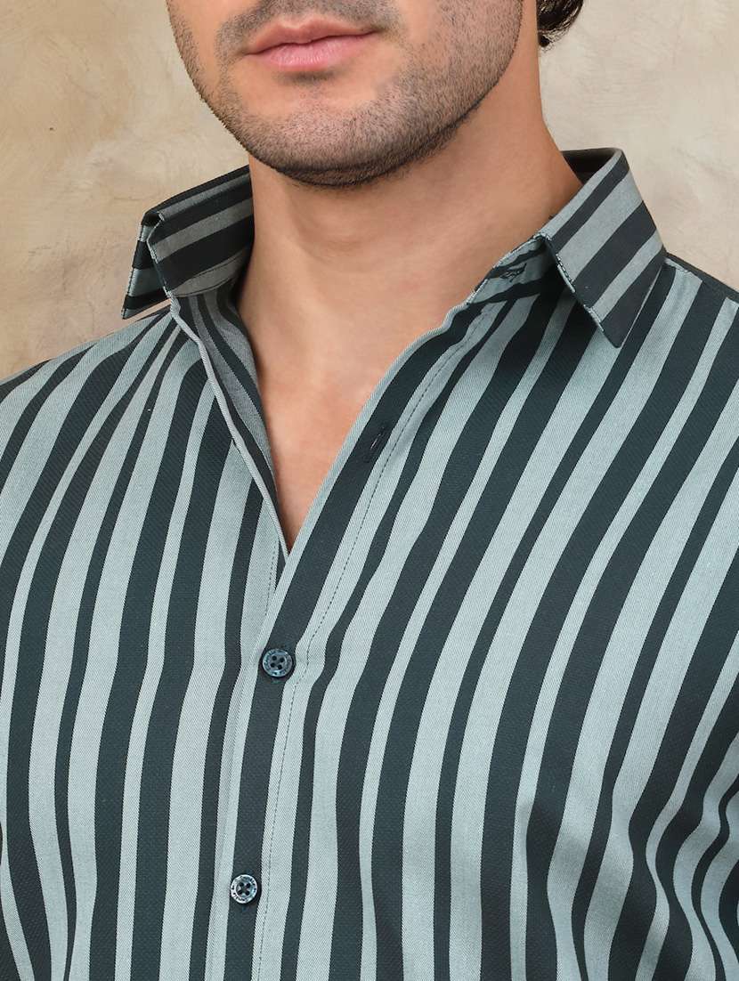 men striped cotton casual shirt - 21345450 -  Standard Image - 4