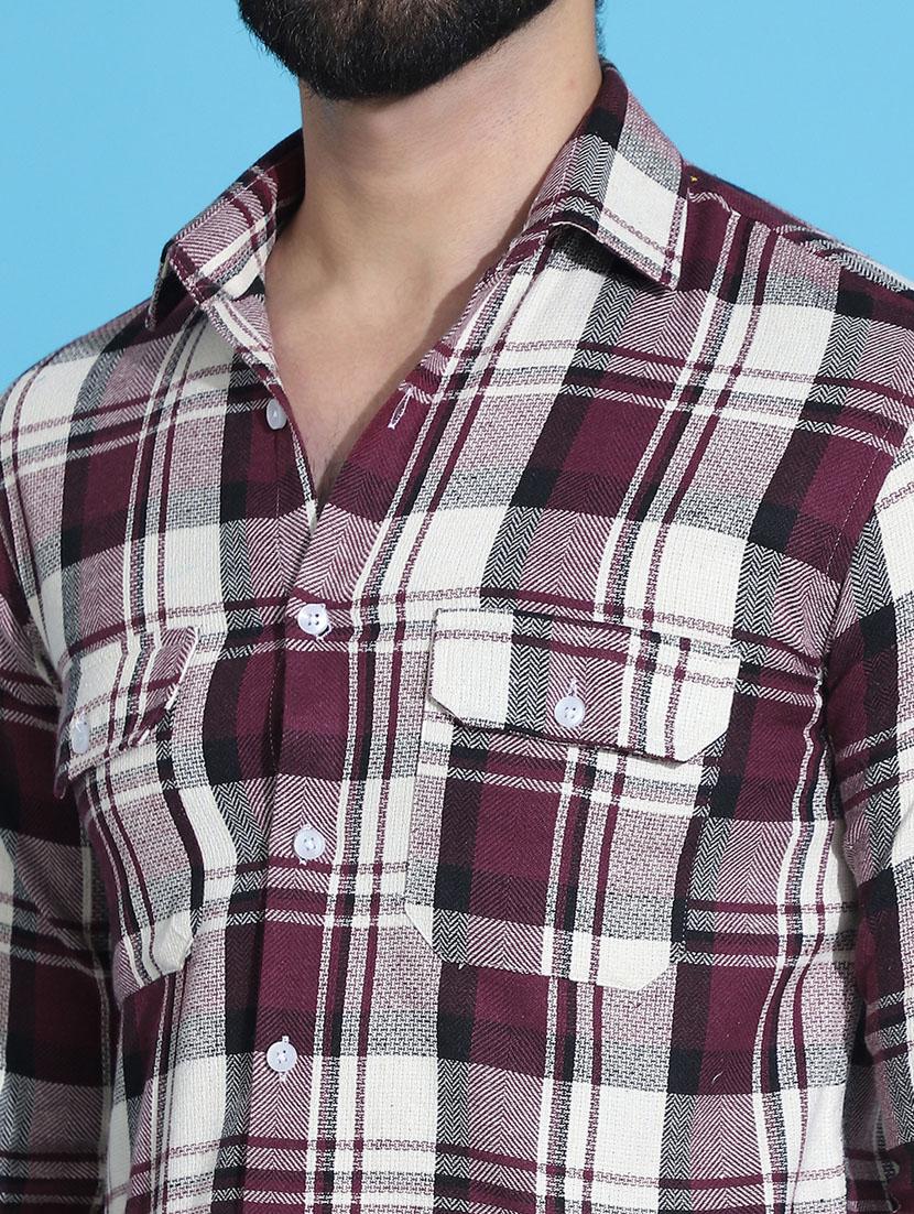 men checkered cotton casual shirt - 21345461 - Standard Image - 4