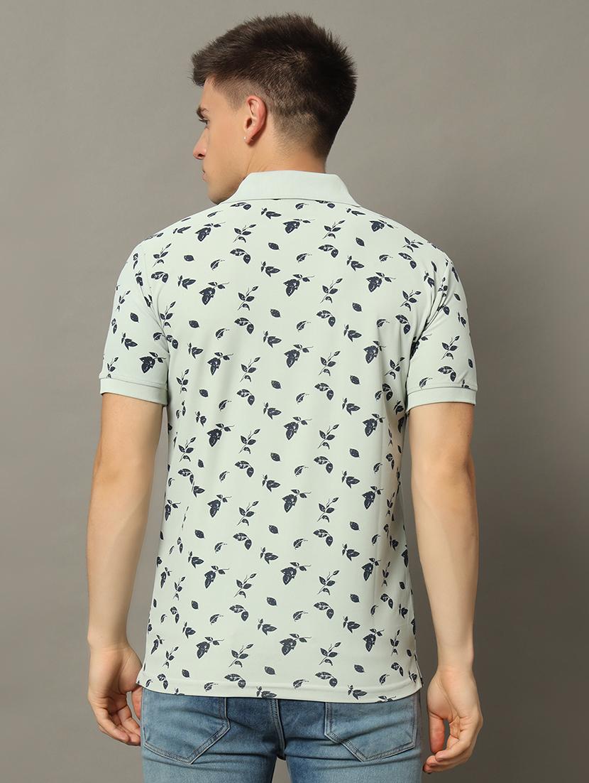 men printed polo t-shirt - 21345545 - Standard Image - 1