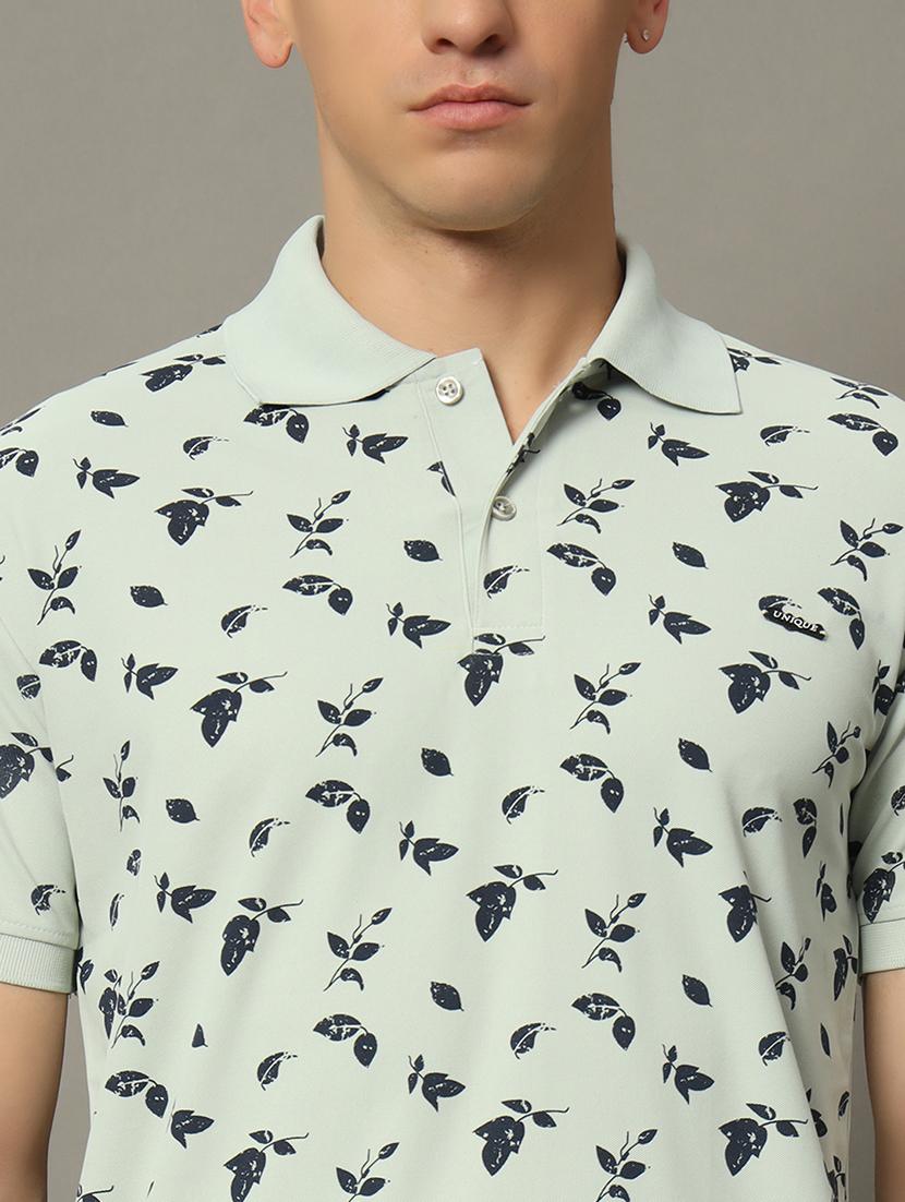 men printed polo t-shirt - 21345545 - Standard Image - 4