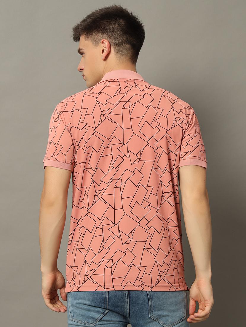 men all over printed polo t-shirt - 21345546 - Standard Image - 1