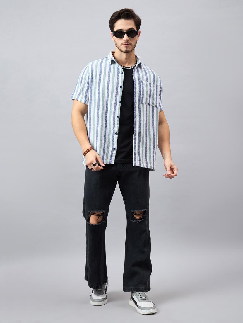 men short sleeves casual shirts - 21345564 - Standard Image - 4