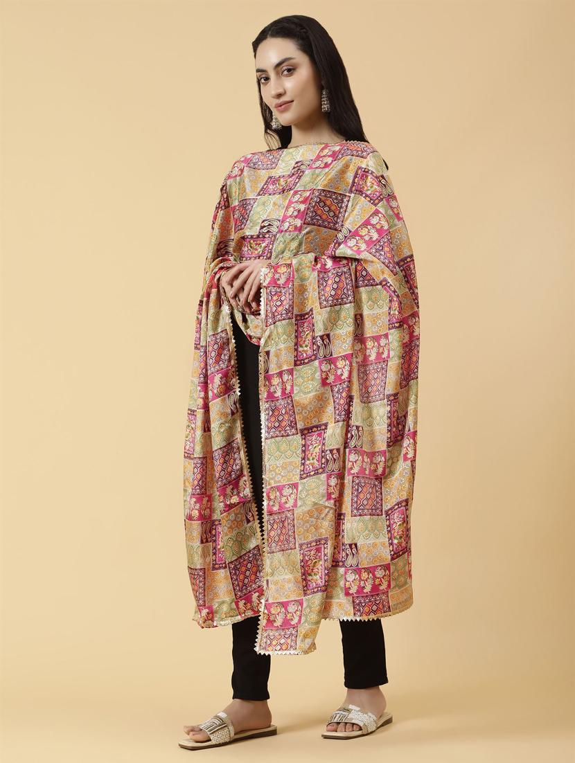 women multi color printed dupatta - 21345589 - Zoom Image - 0