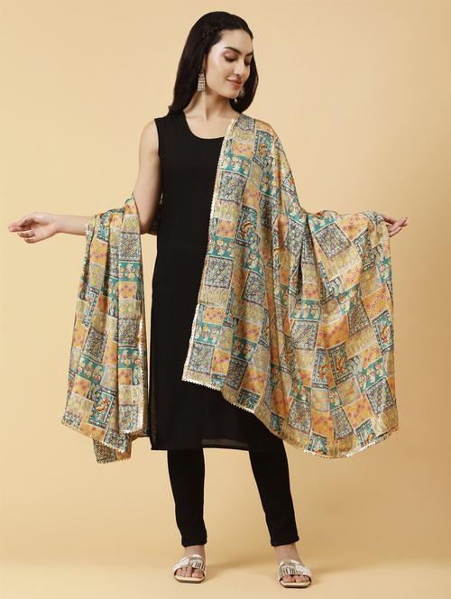 women multi color printed dupatta - 21345591 - Standard Image - 0