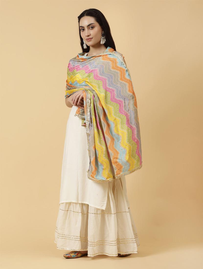 women multi color printed dupatta - 21345595 -  Zoom Image - 0
