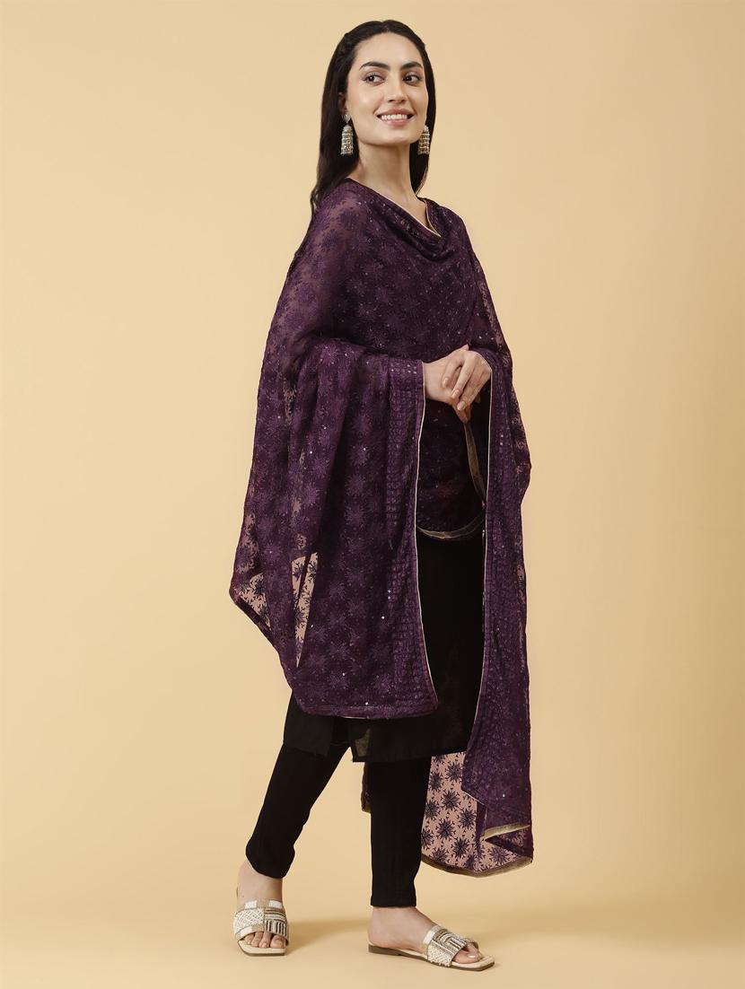 women embroidered dupatta - 21345596 - Standard Image - 1