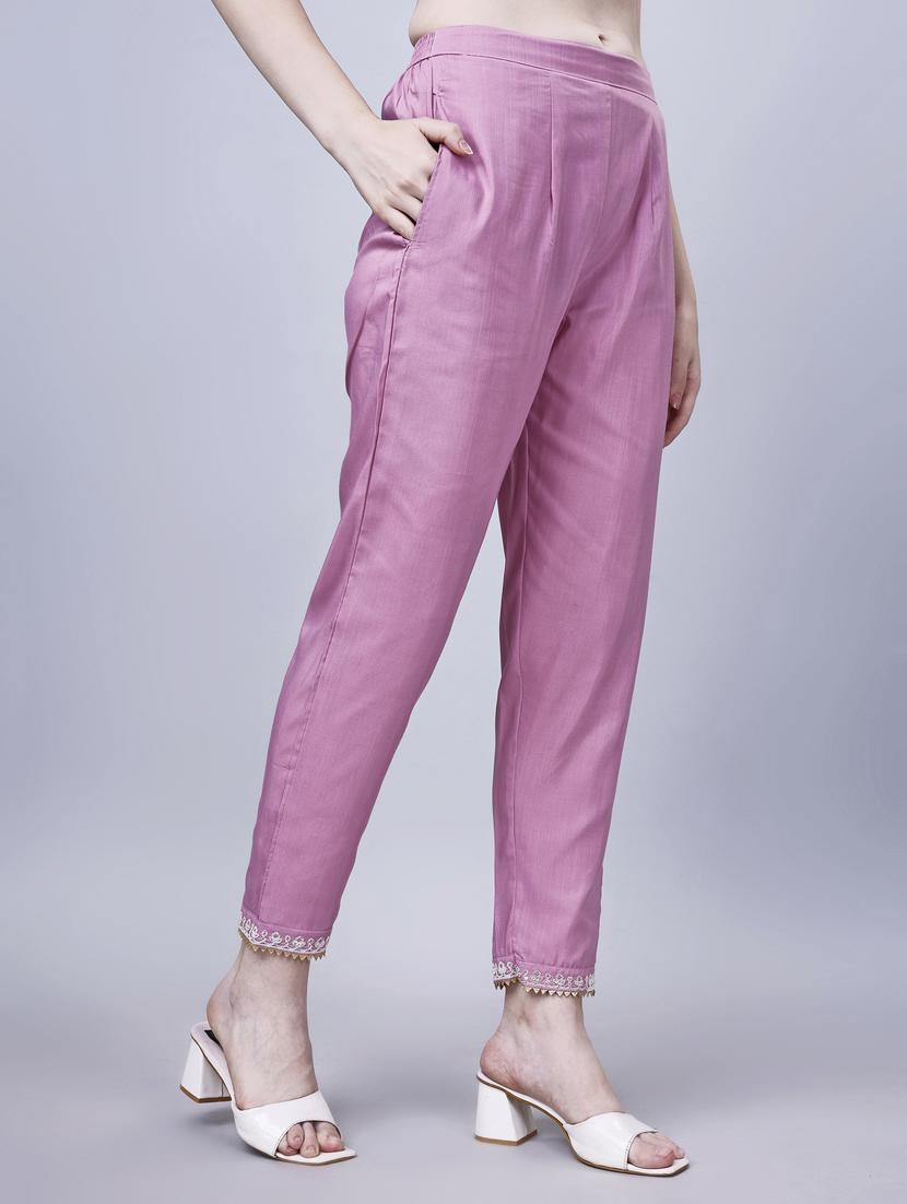 women three quarter sleeves kurta pant set - 21345620 - Standard Image - 4