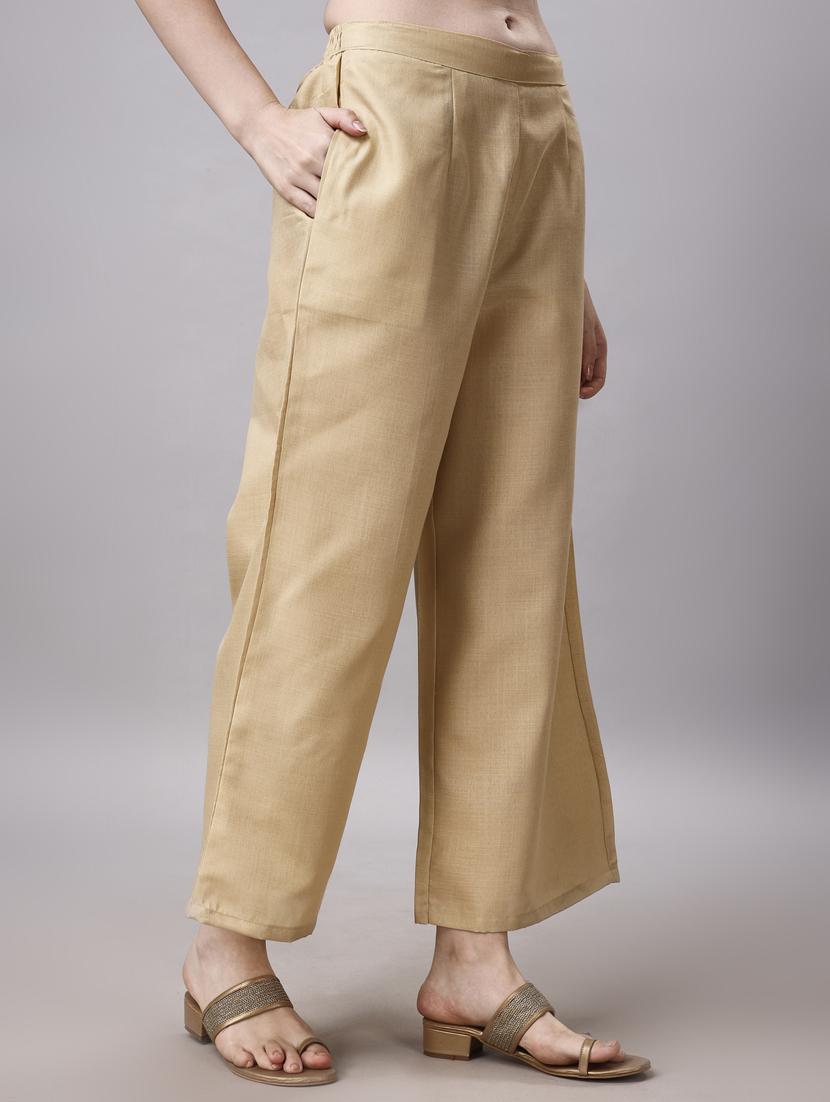 cream cotton kurta pant set - 21345652 - Standard Image - 4