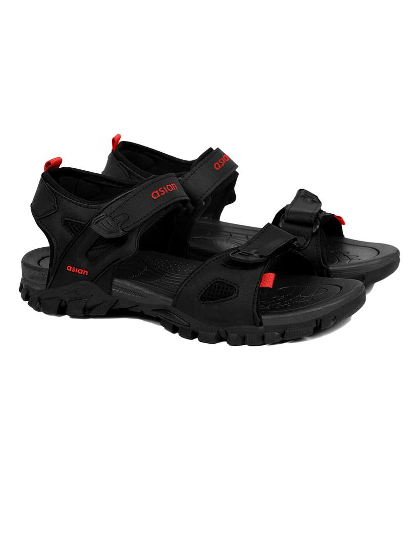 men black back strap floater