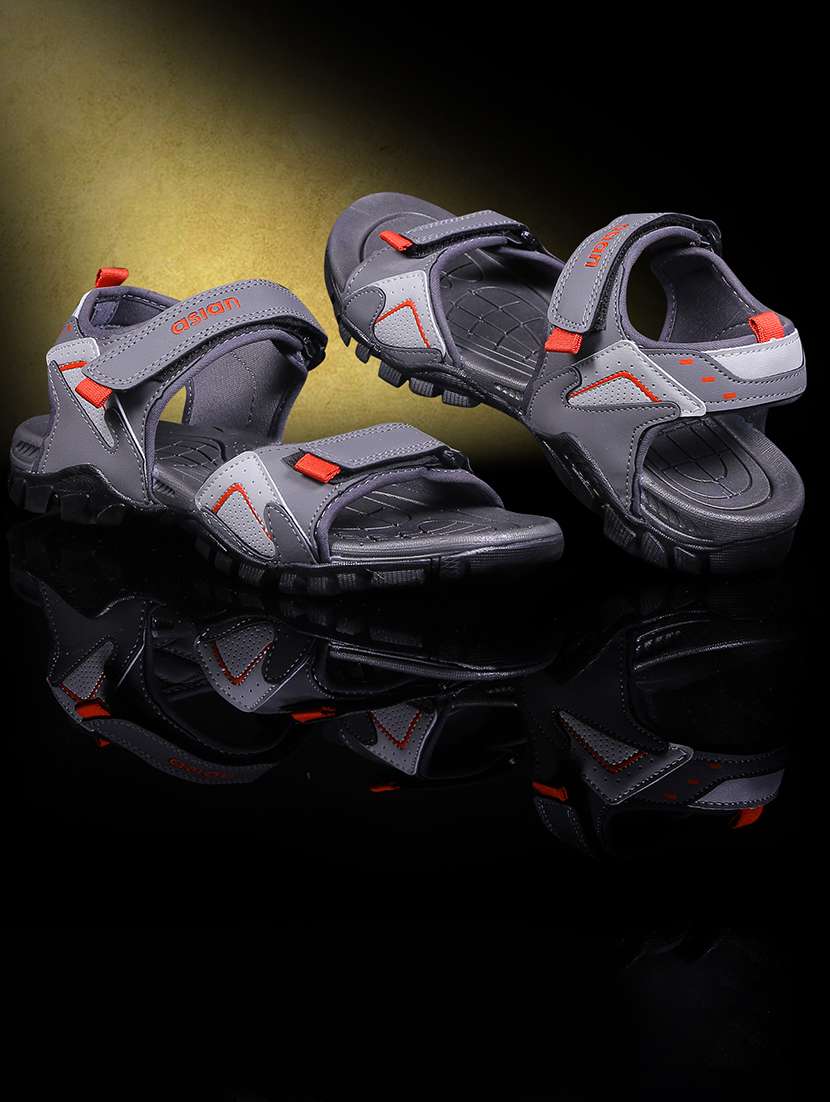 men grey back strap floater