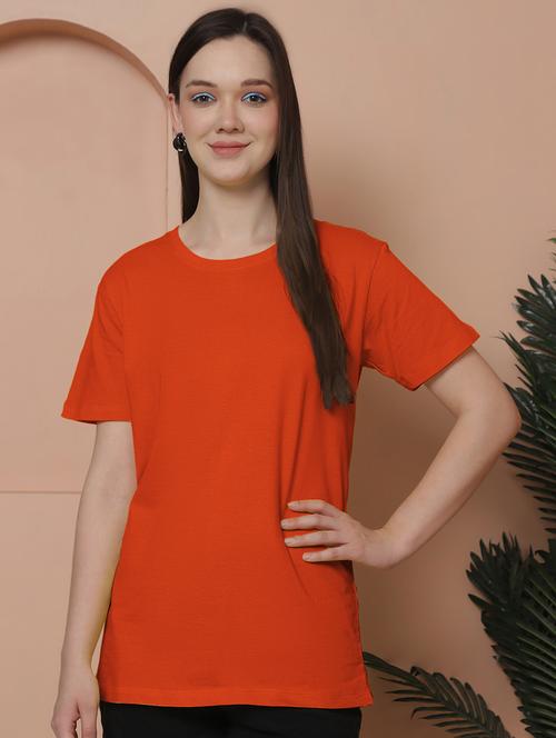 women solid short sleeves t-shirt - 21345848 -  Standard Image - 0