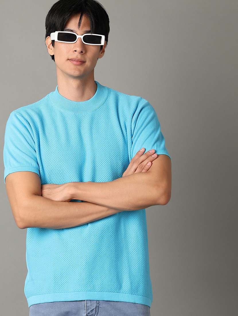 men solid short sleeves t-shirt - 21347263 -  Standard Image - 1