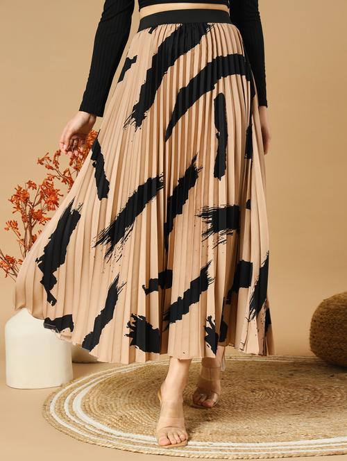women printed high rise a-line skirt - 21347800 -  Standard Image - 0
