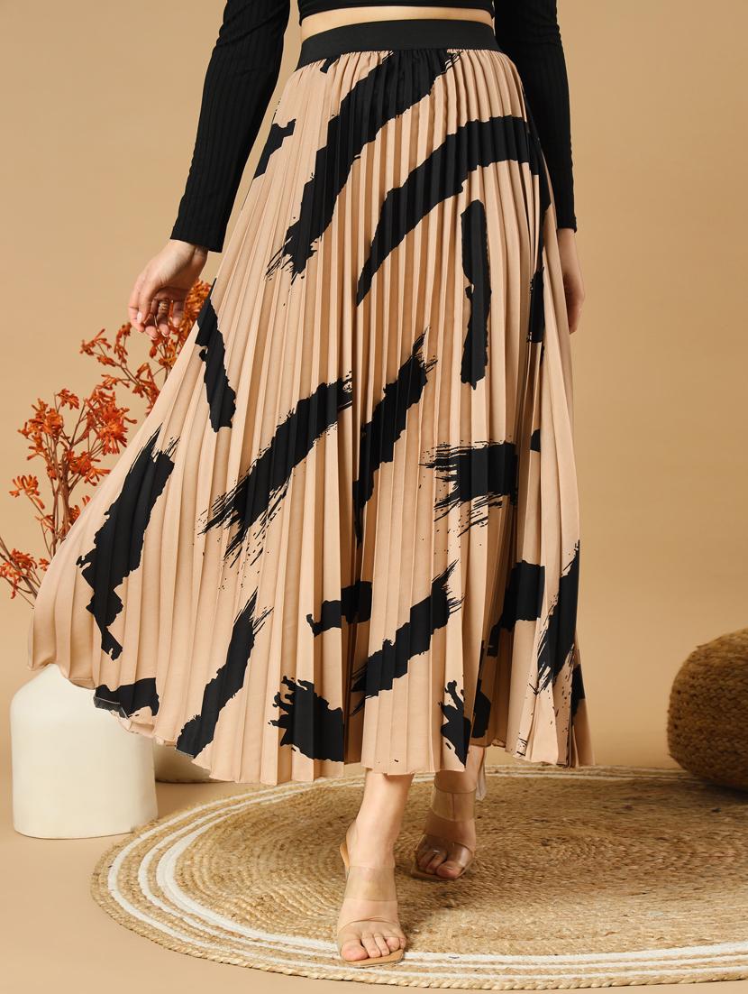 women printed high rise a-line skirt - 21347800 -  Zoom Image - 0