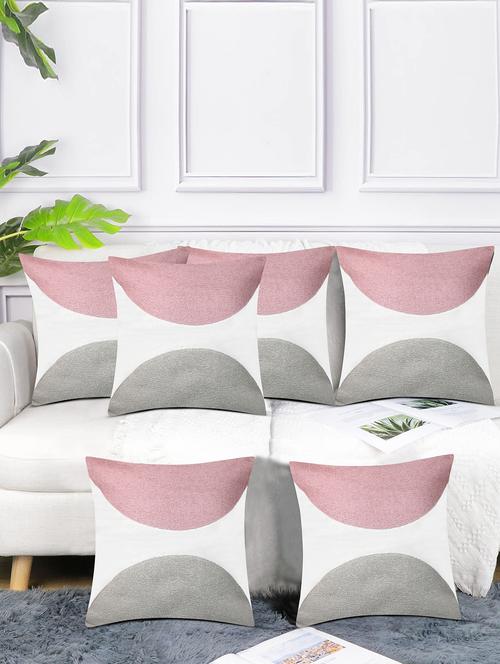 ciearo vintage cushion cover set of 5 pcs hand made cotton 18"/18" inches cotton - 21348639 -  Standard Image - 0
